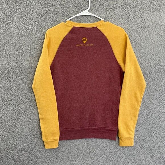 Where I'm From Pullover Men S Burgundy Yellow The Land Sweatshirt - Picture 4 of 9